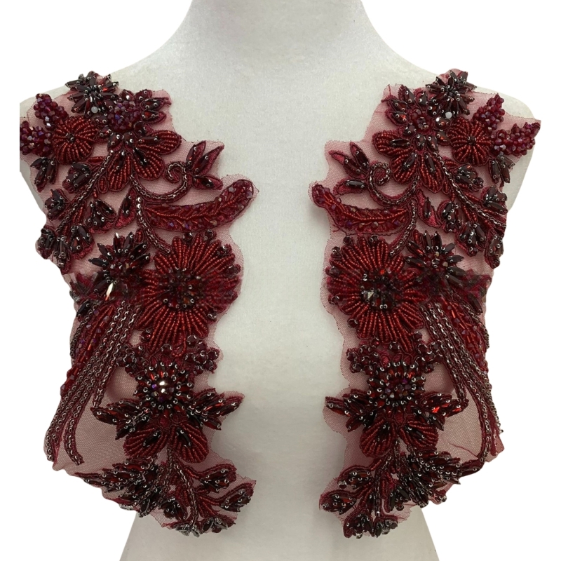 Applique Patch Flower - 49MC Aksesori Jahit Applique Gandum Manik-manik