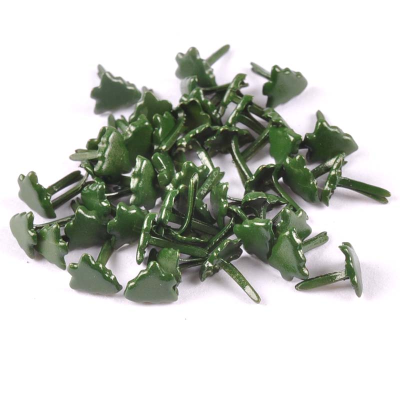 Embellishments For Scrapbooking - 50 buah Mini pohon Natal paku