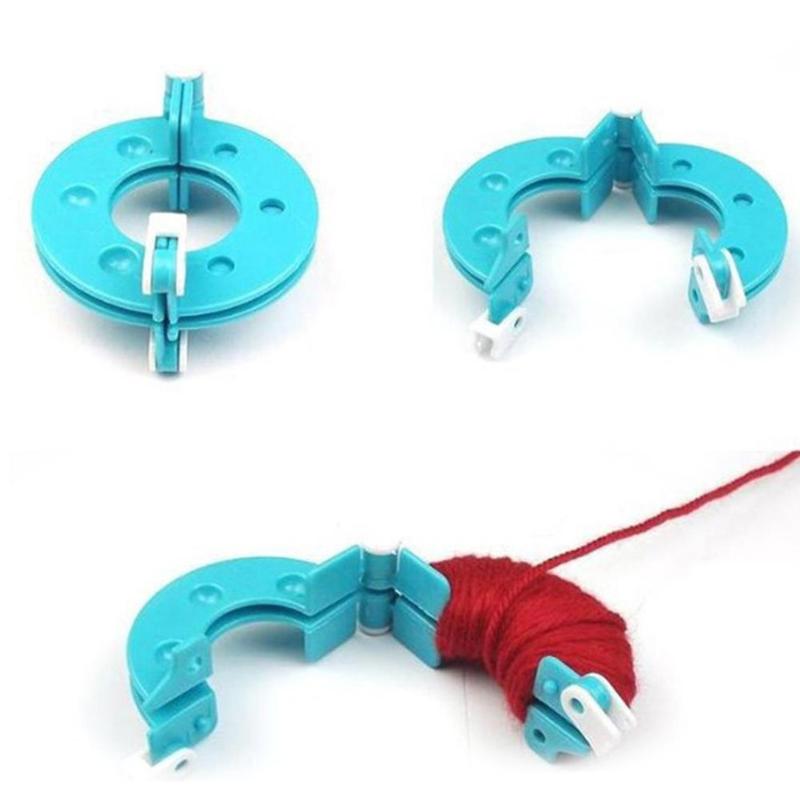 Pom Pom Maker Tool - 8 Buah Set Pembuat Pompom Plastik