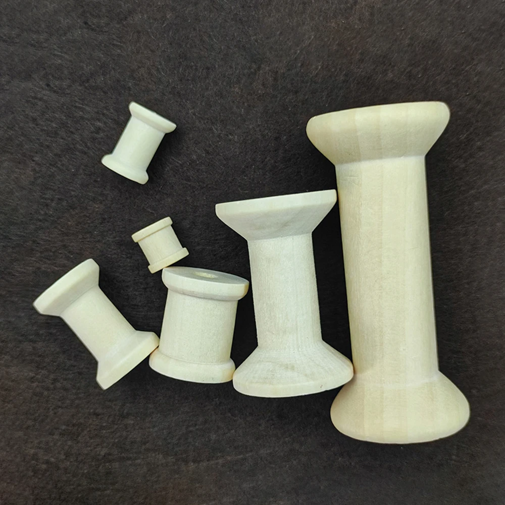 10/5 Buah Kumparan Kayu Mini G - Organza Ribbon Spool ulasan dan harga