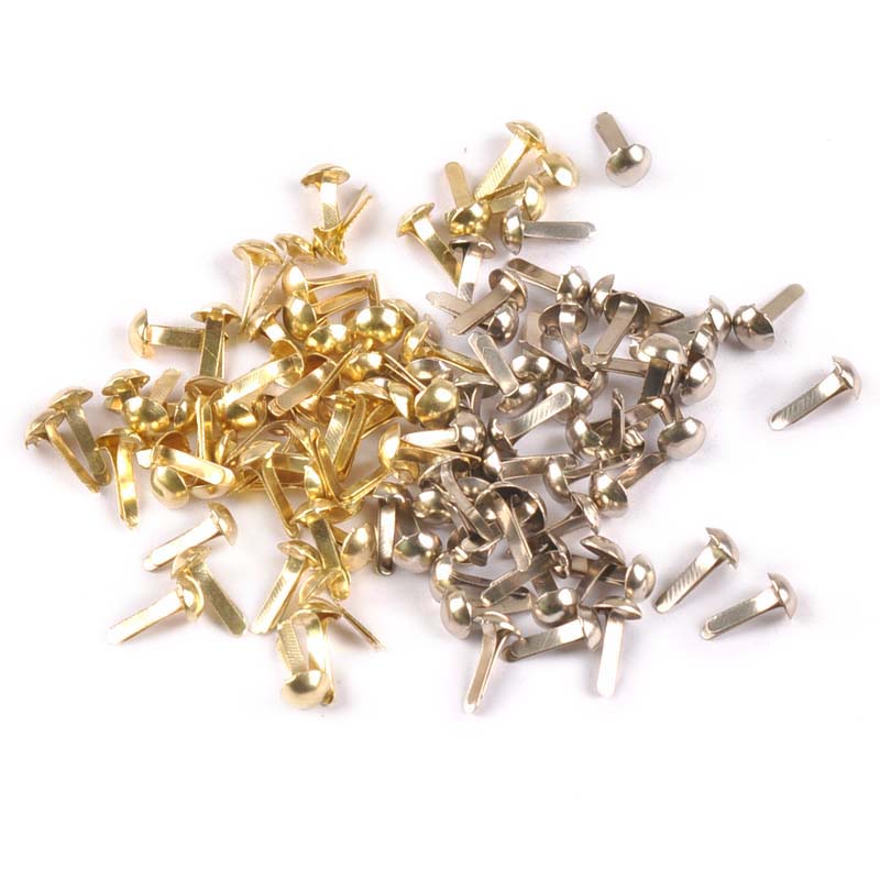 100 Buah Perak Campuran/Emas B - Embellishments For Scrapbooking ulasan dan harga