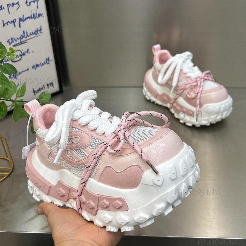 Sepatu Sneakers Platform Chunk - Guipure Lace Panel ulasan dan harga