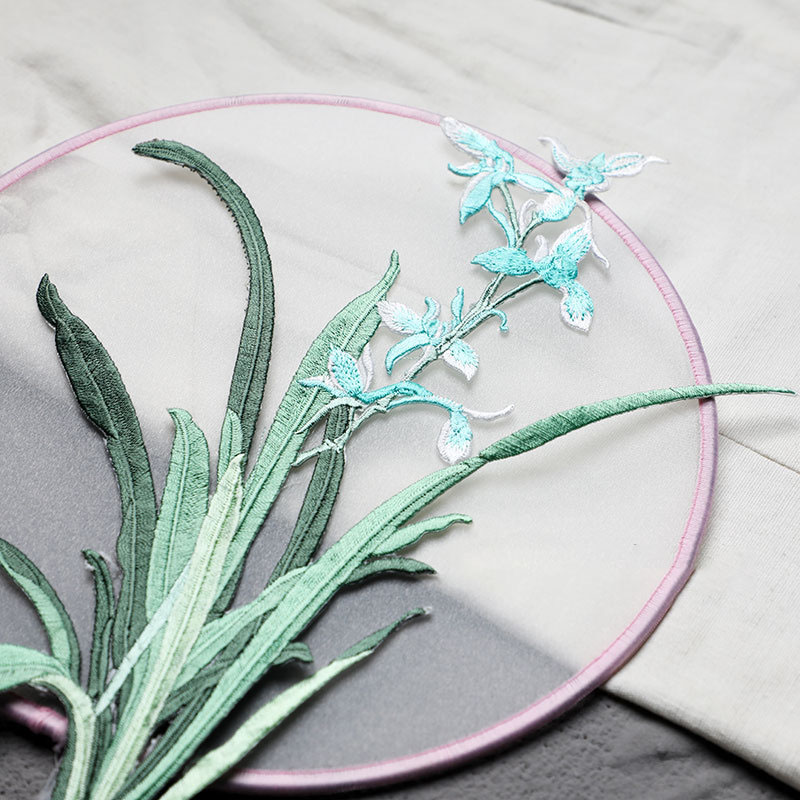 1 buah besi di Patch bordir st - Applique Patch Flower ulasan dan harga