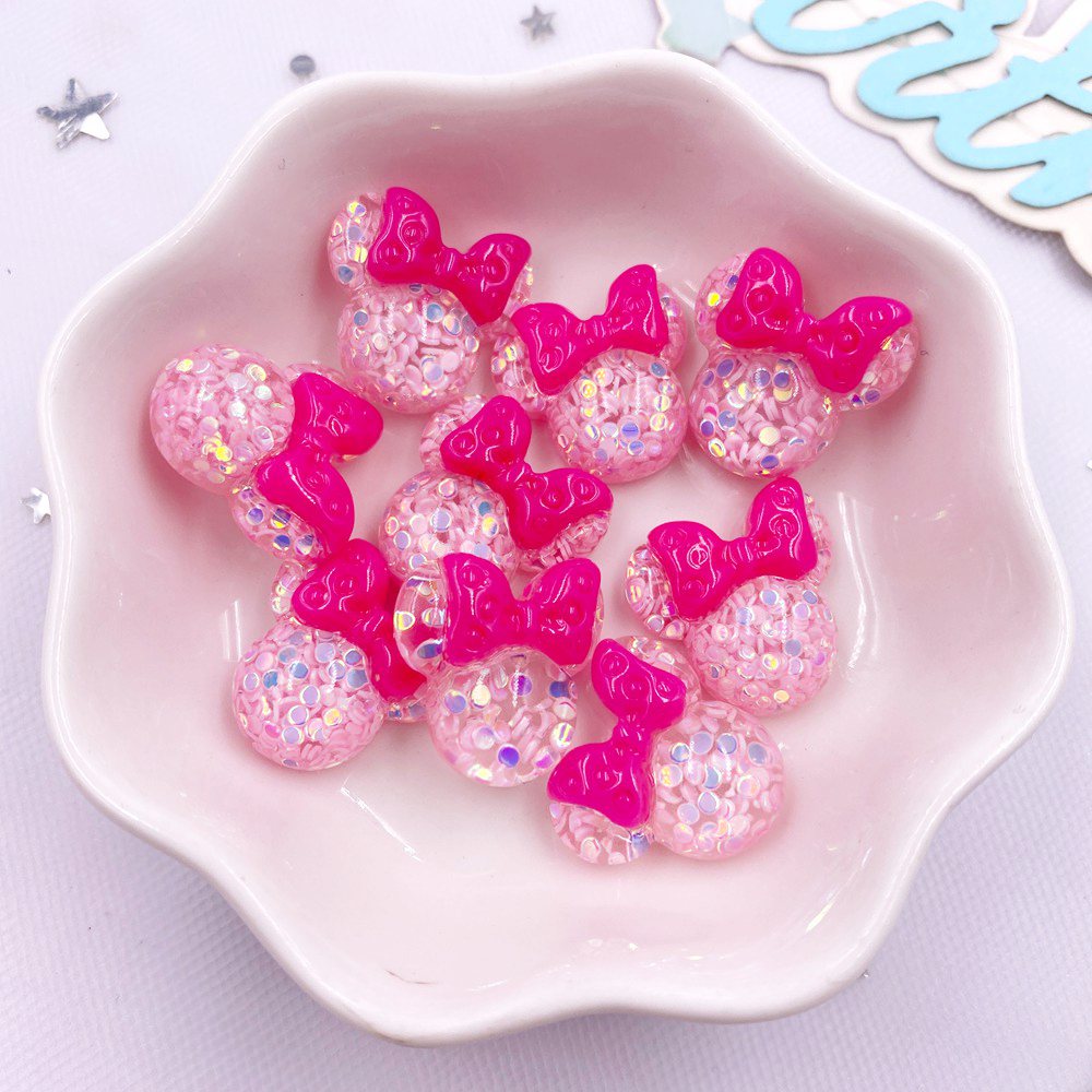 20 buah Resin warna-warni kepa - Embellishment Glue Craft ulasan dan harga