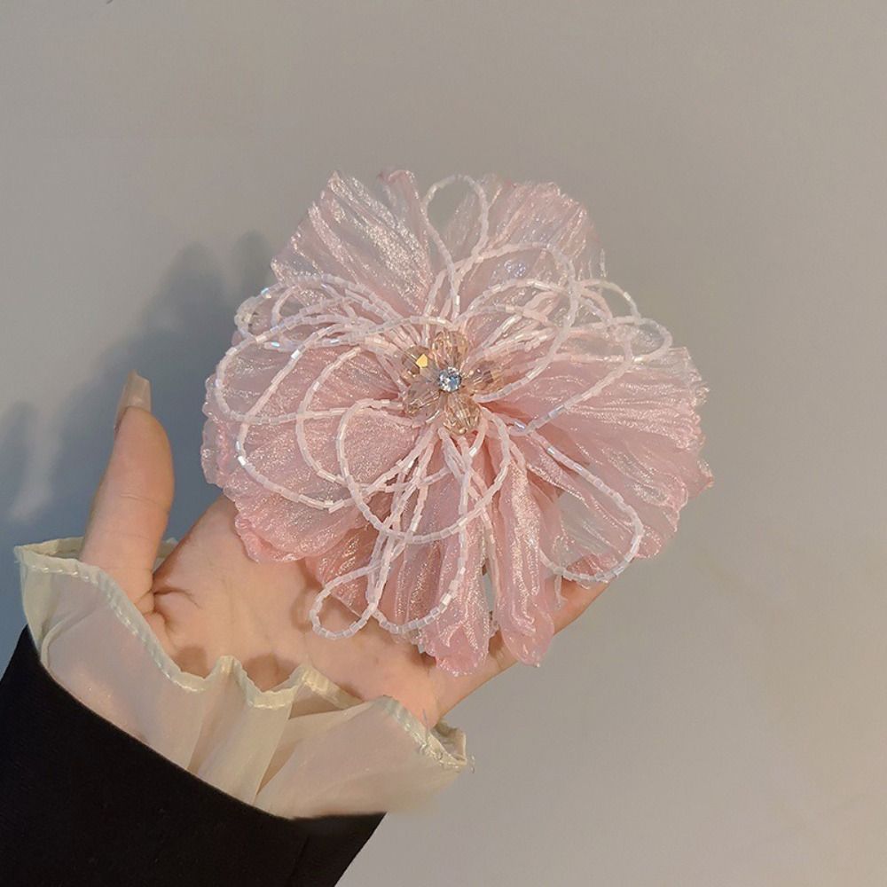 Penghias Bunga Kain Organza de - Applique Patch Flower ulasan dan harga