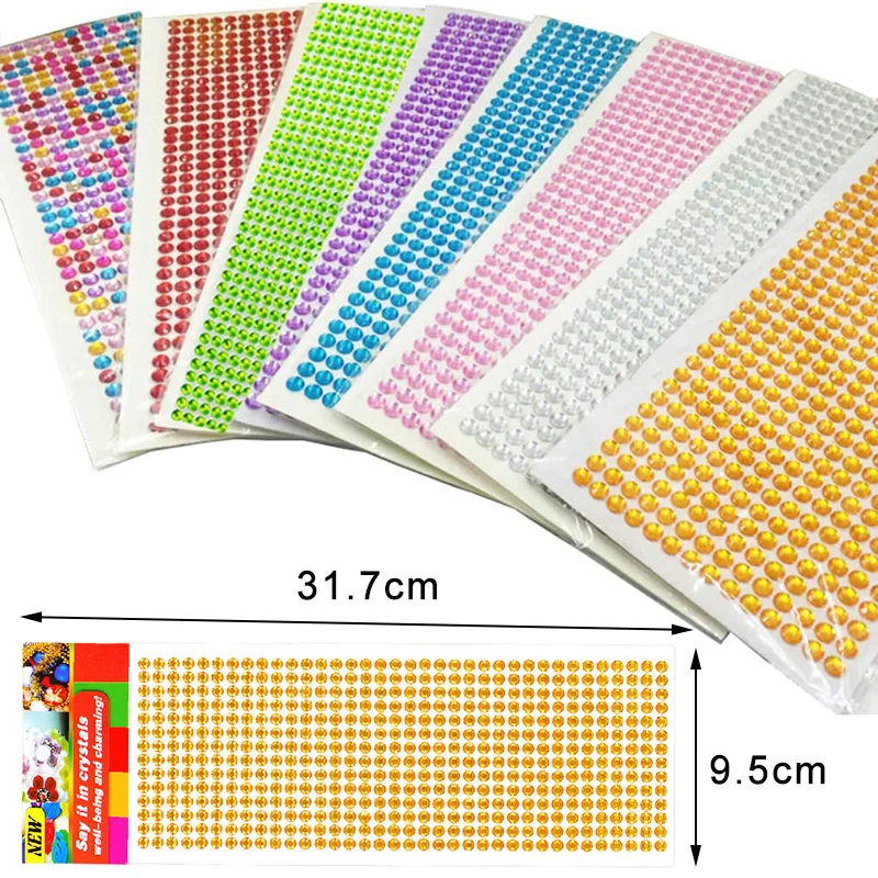 900/504 buah Bling akrilik ber - Embellishment Glue Craft ulasan dan harga