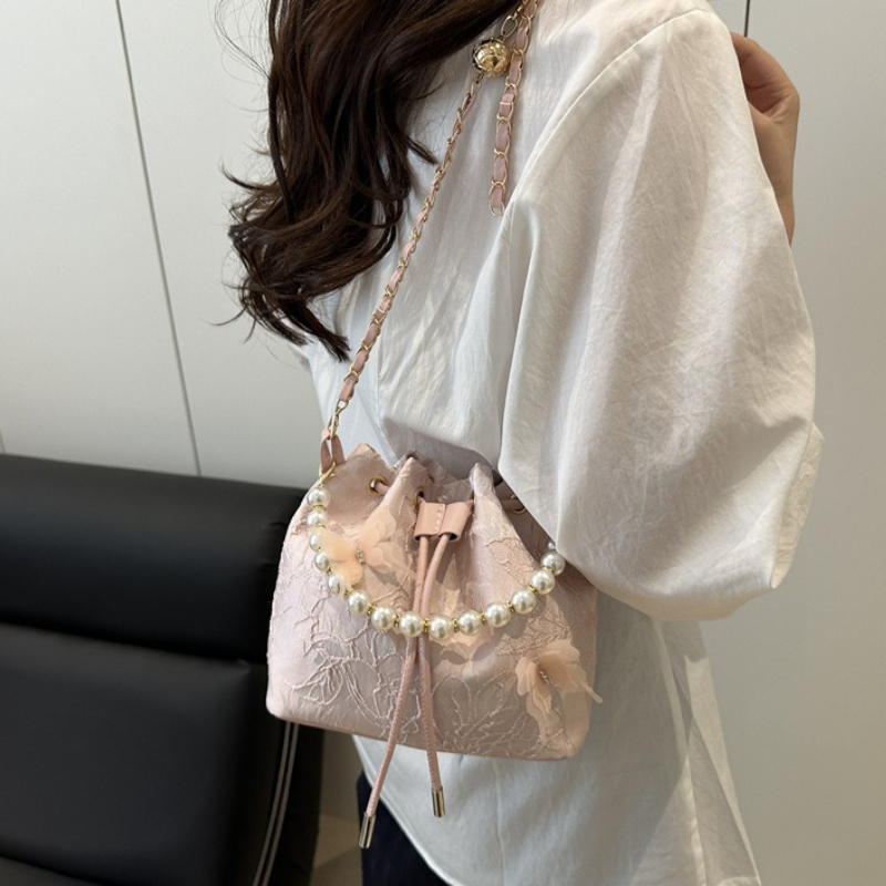 Tas Tangan Renda Elegan dengan - Beaded Trim Fringe ulasan dan harga