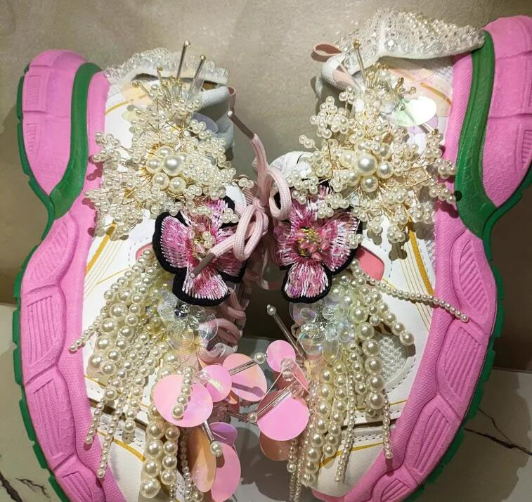 Sepatu Sneakers Wanita Kasual  - Tassel Fringe Trim ulasan dan harga