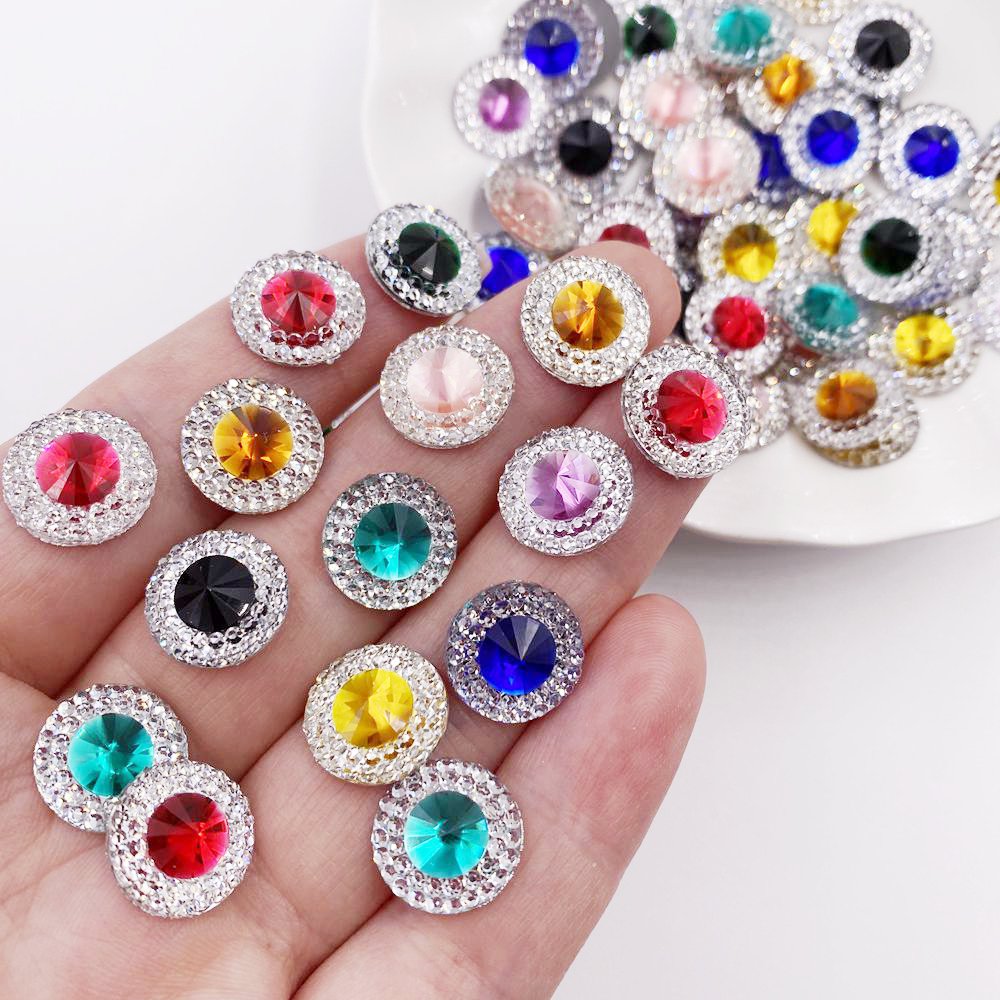 Resin 10/12/16Mm Warna Ganda K - Embellishment Glue Craft ulasan dan harga
