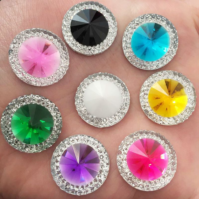 Resin 10/12/16Mm Warna Ganda K - Embellishment Glue Craft ulasan dan harga