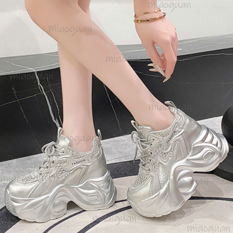 Sepatu Platform Chunky Bersirk - Guipure Lace Panel ulasan dan harga