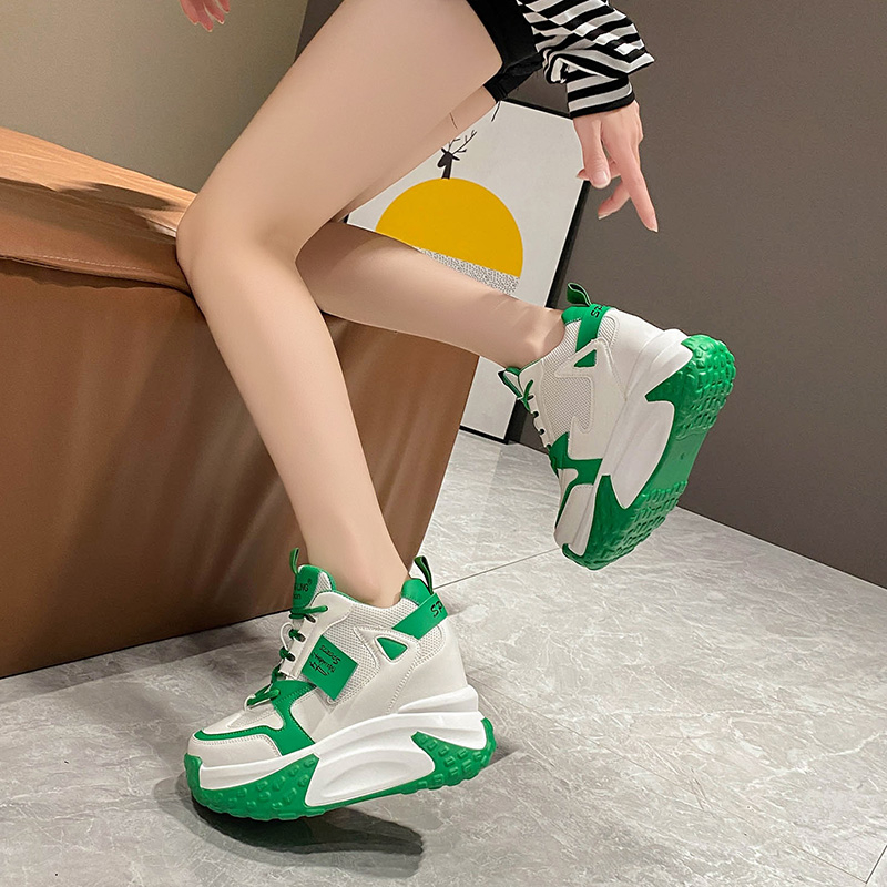 Sepatu Sneakers Wanita Platfor - Guipure Lace Panel ulasan dan harga