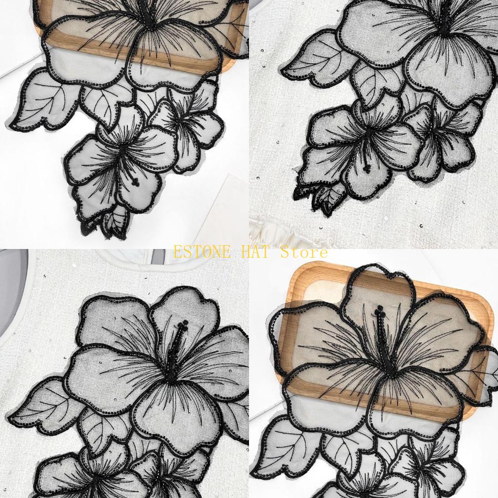 49MF Tambalan Jahit Bunga Appl - Applique Patch Flower ulasan dan harga