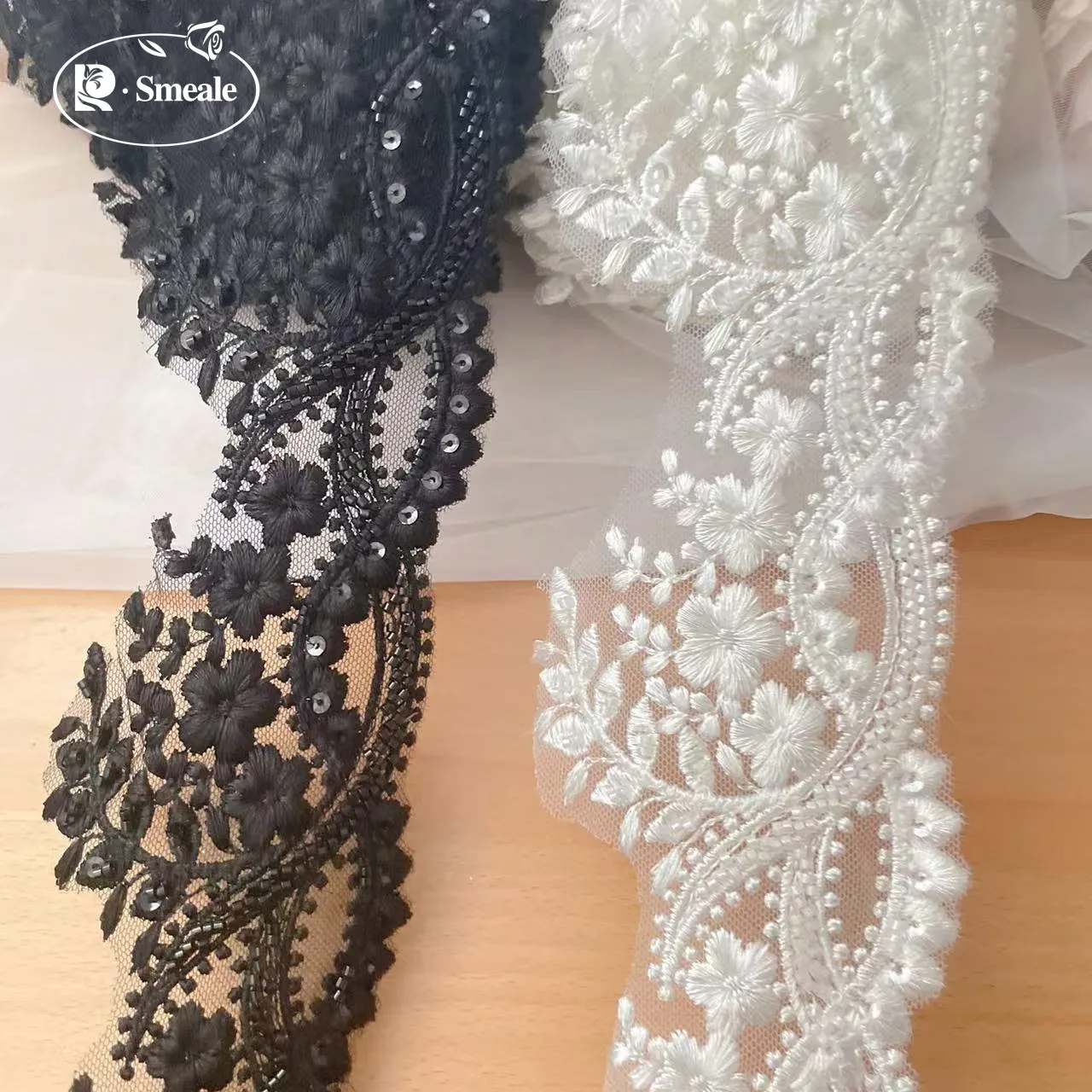 Renda Manik-Manik Berkualitas  - Beaded Trim Fringe ulasan dan harga