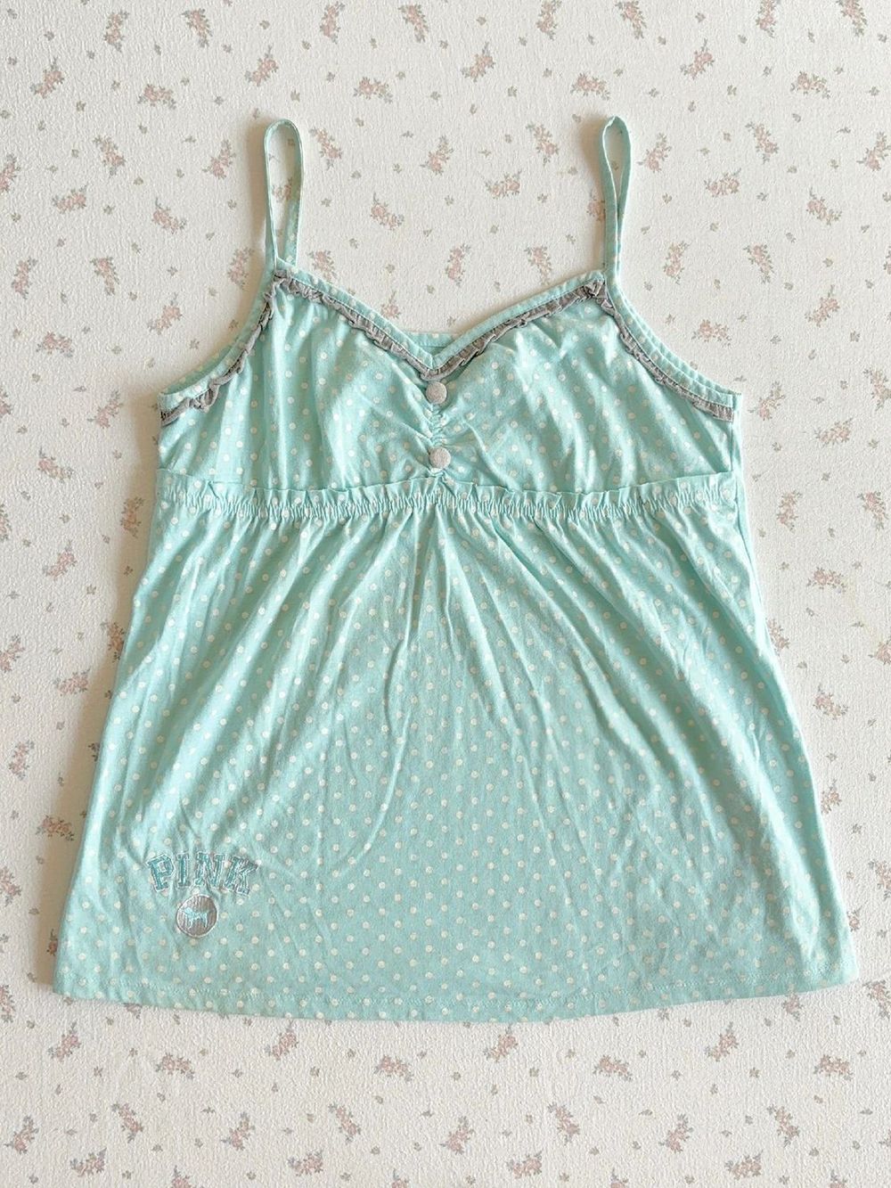 Set Gaun Kamisol Vintage Y2K C - Elastic Lace Trim ulasan dan harga