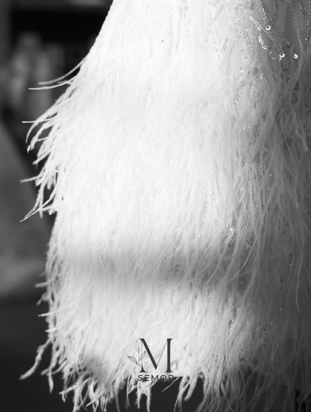 Gaun Pengantin Pendek Semor Ex - Tassel Fringe Trim ulasan dan harga